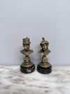 Rare Pair Bronze Napoleon III Children Busts | Antique & Vintage | Moonee Ponds Antiques | Australia Wide Delivery