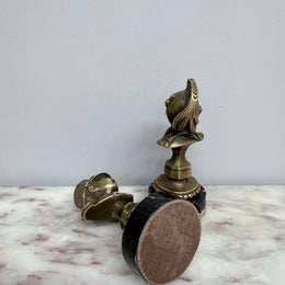 Rare Pair Bronze Napoleon III Children Busts