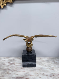 Vintage Bronze Eagle Statue On Marble Base | Antique & Vintage | Moonee Ponds Antiques | Australia Wide Delivery