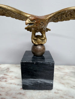 Vintage Bronze Eagle Statue On Marble Base | Antique & Vintage | Moonee Ponds Antiques | Australia Wide Delivery
