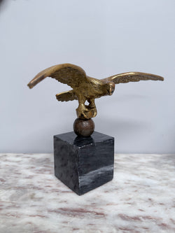 Vintage Bronze Eagle Statue On Marble Base | Antique & Vintage | Moonee Ponds Antiques | Australia Wide Delivery