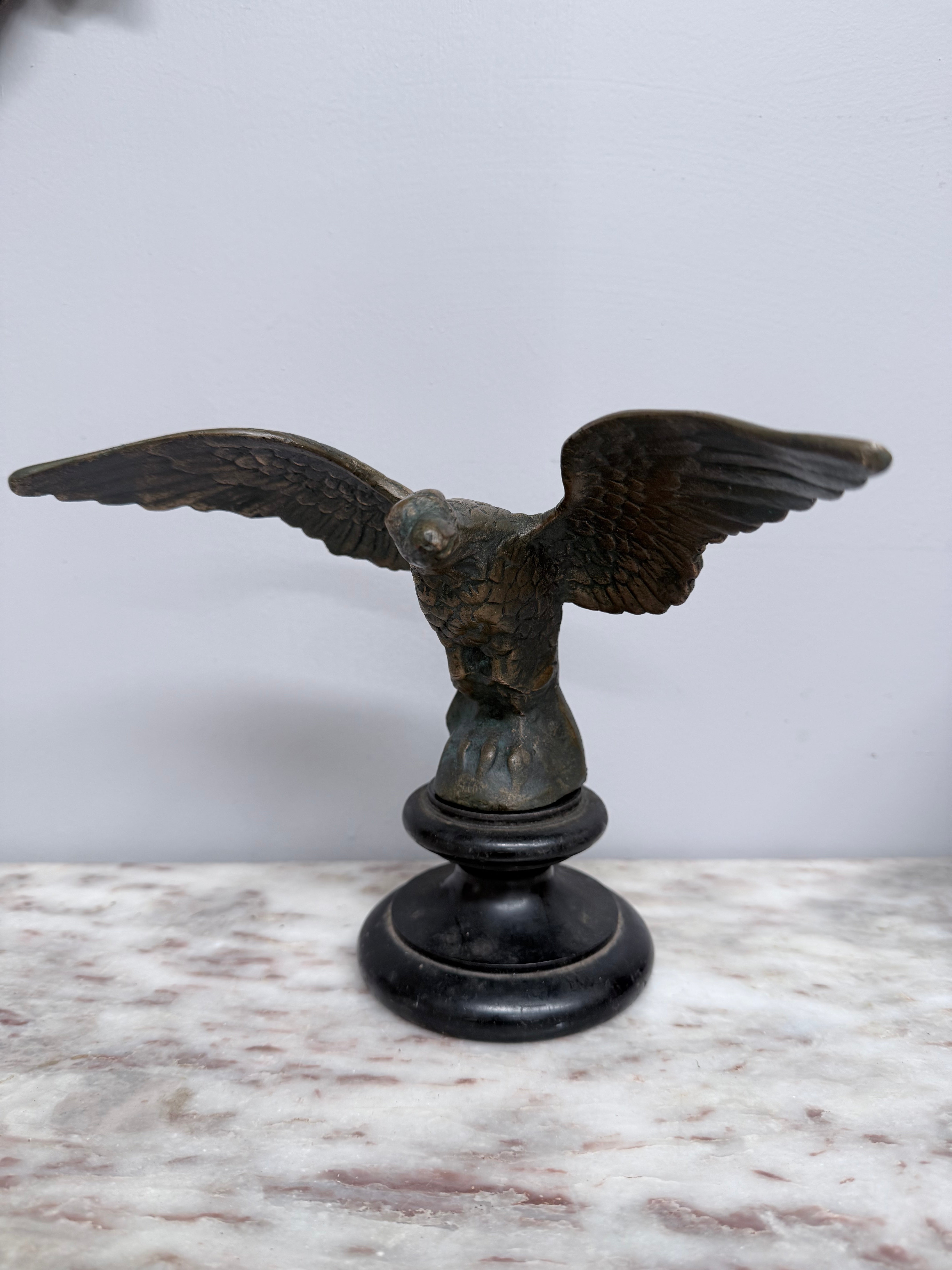 Antique Bronze Eagle On Wooden Base | Antique & Vintage | Moonee Ponds Antiques | Australia Wide Delivery