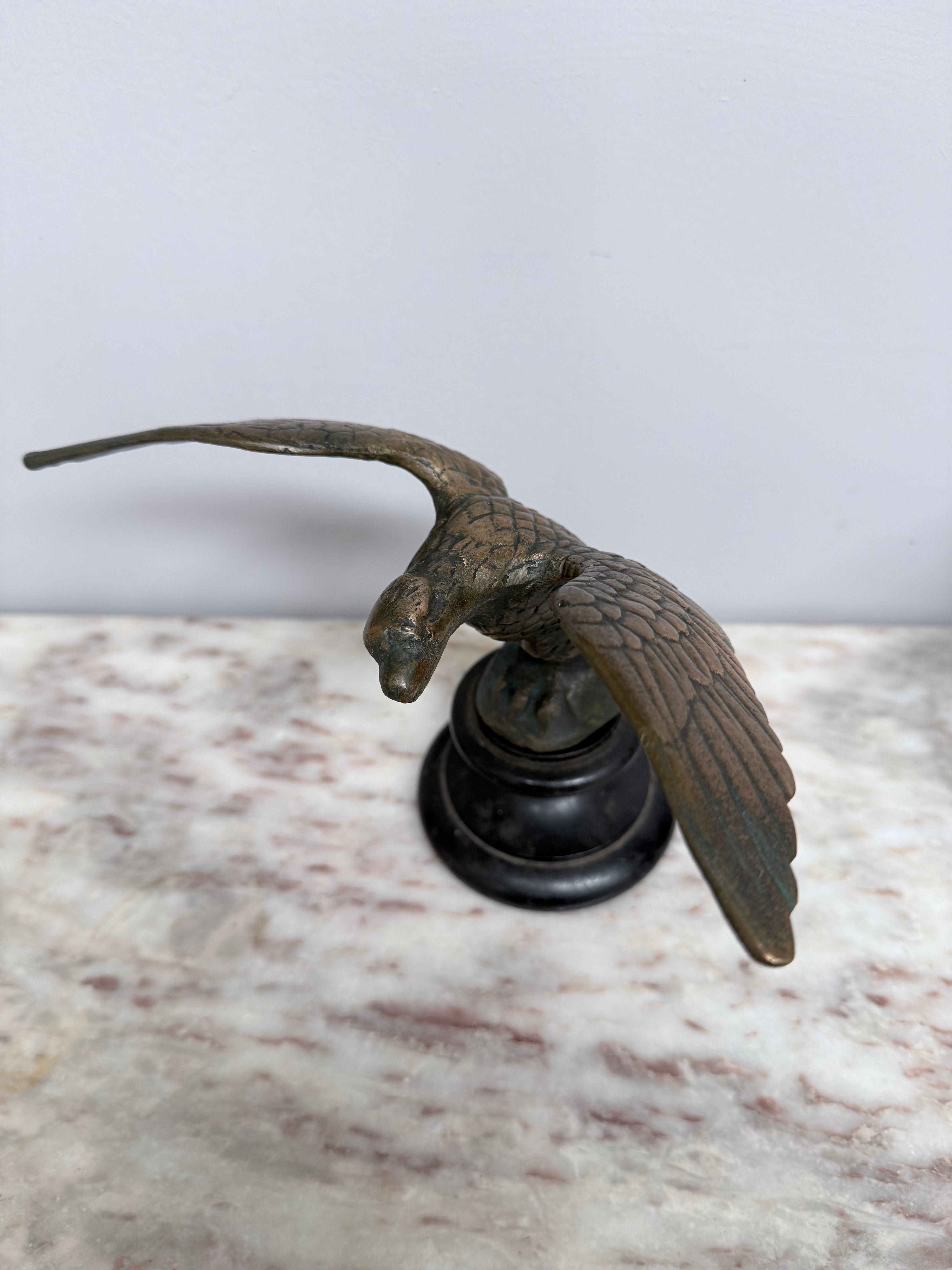 Antique Bronze Eagle On Wooden Base | Antique & Vintage | Moonee Ponds Antiques | Australia Wide Delivery