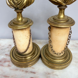 Pair of Grand Tour Bronze & Marble Busts of "King Henry IV" of France & His Advisor "The Duke of Sully"