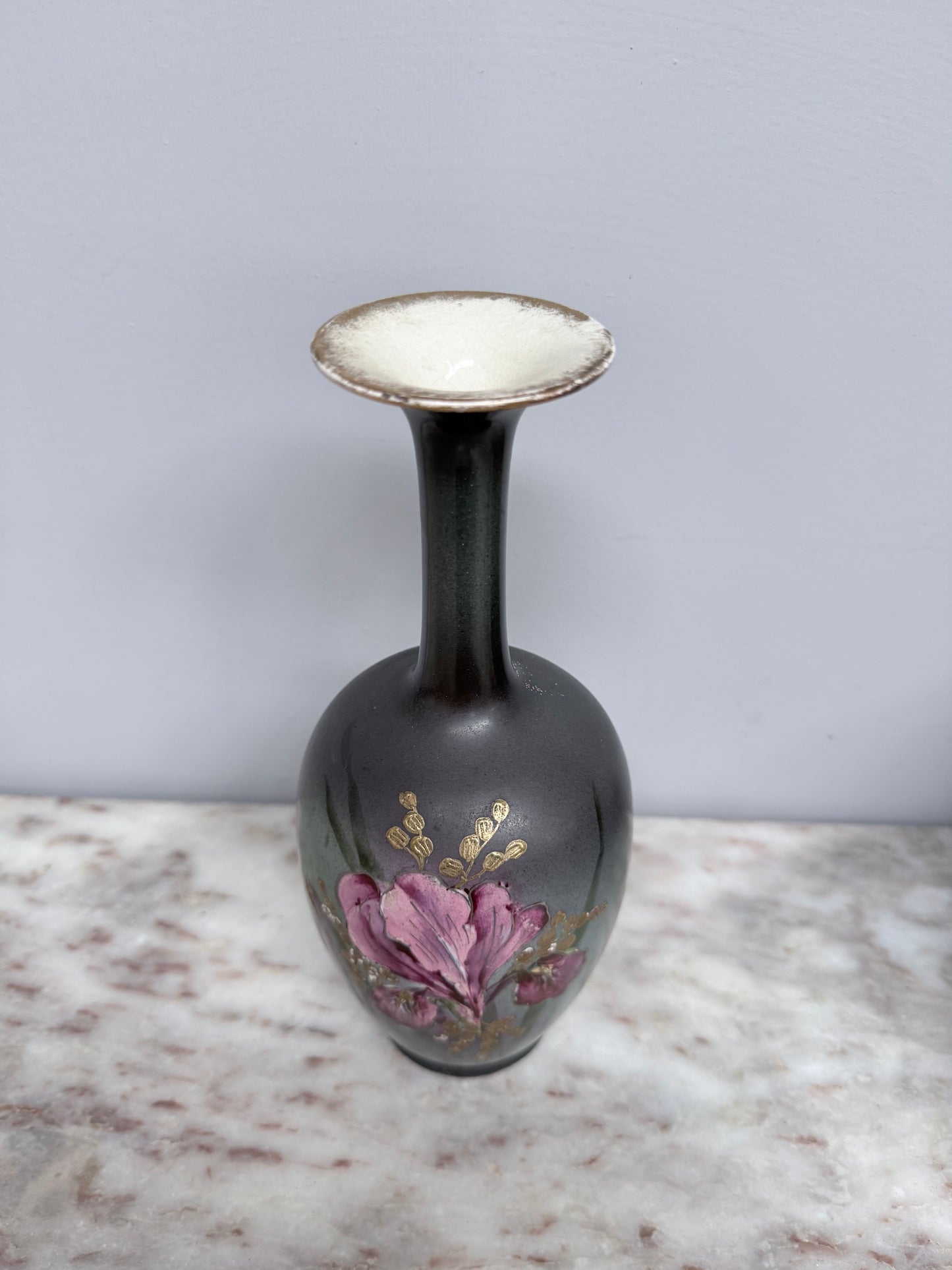 Vintage English Hand Painted Vase