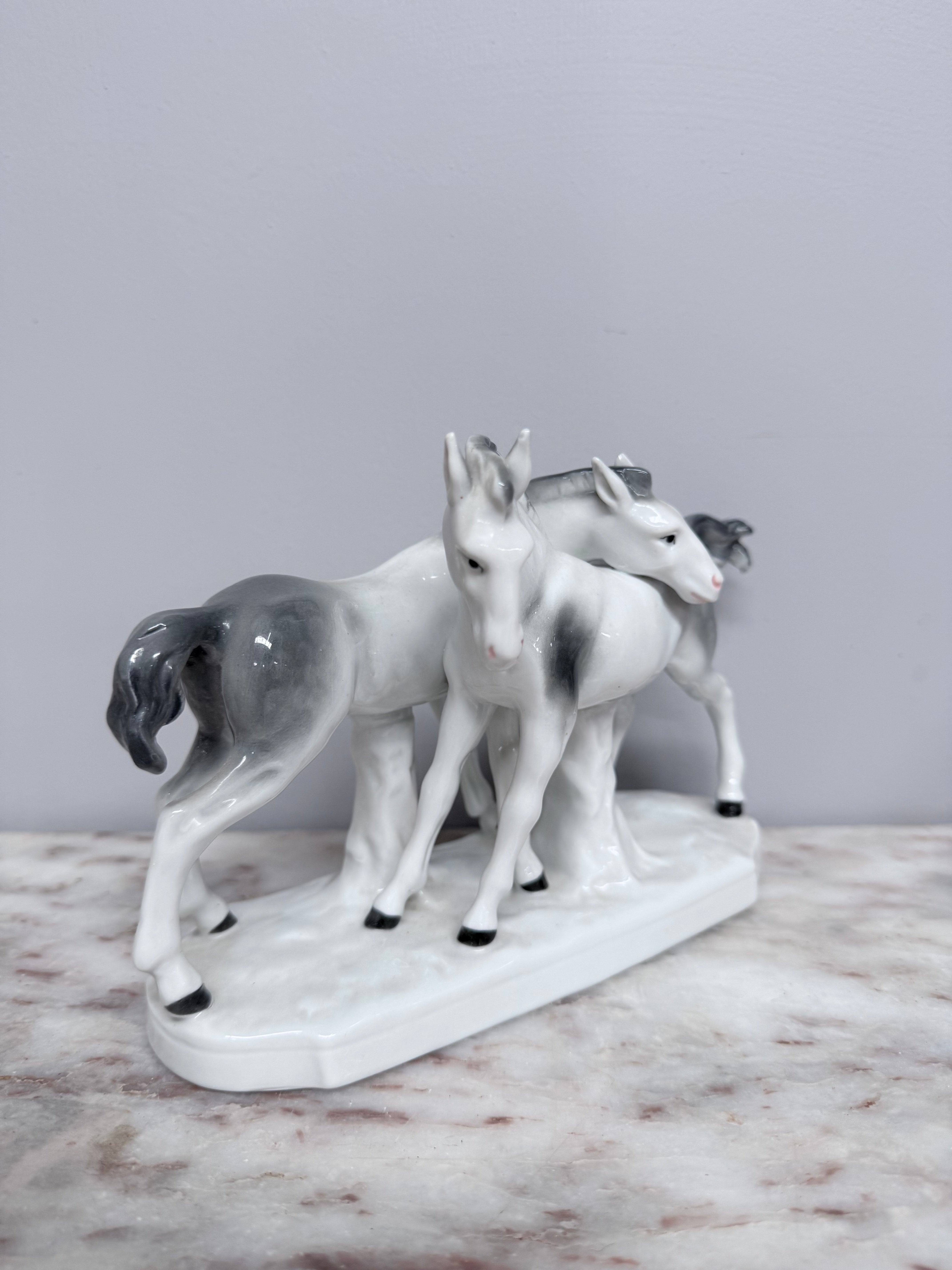 Vintage Porcelain Pair of Foals Statue | Antique & Vintage | Moonee Ponds Antiques | Australia Wide