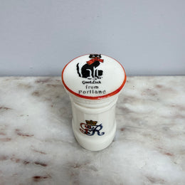 Rare Willow Crested China Ware Post Office Box