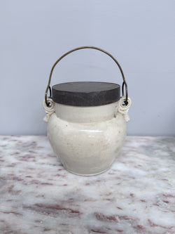 Antique French Stoneware Cookie Jar | Antique & Vintage | Moonee Ponds Antiques | Australia Wide Delivery
