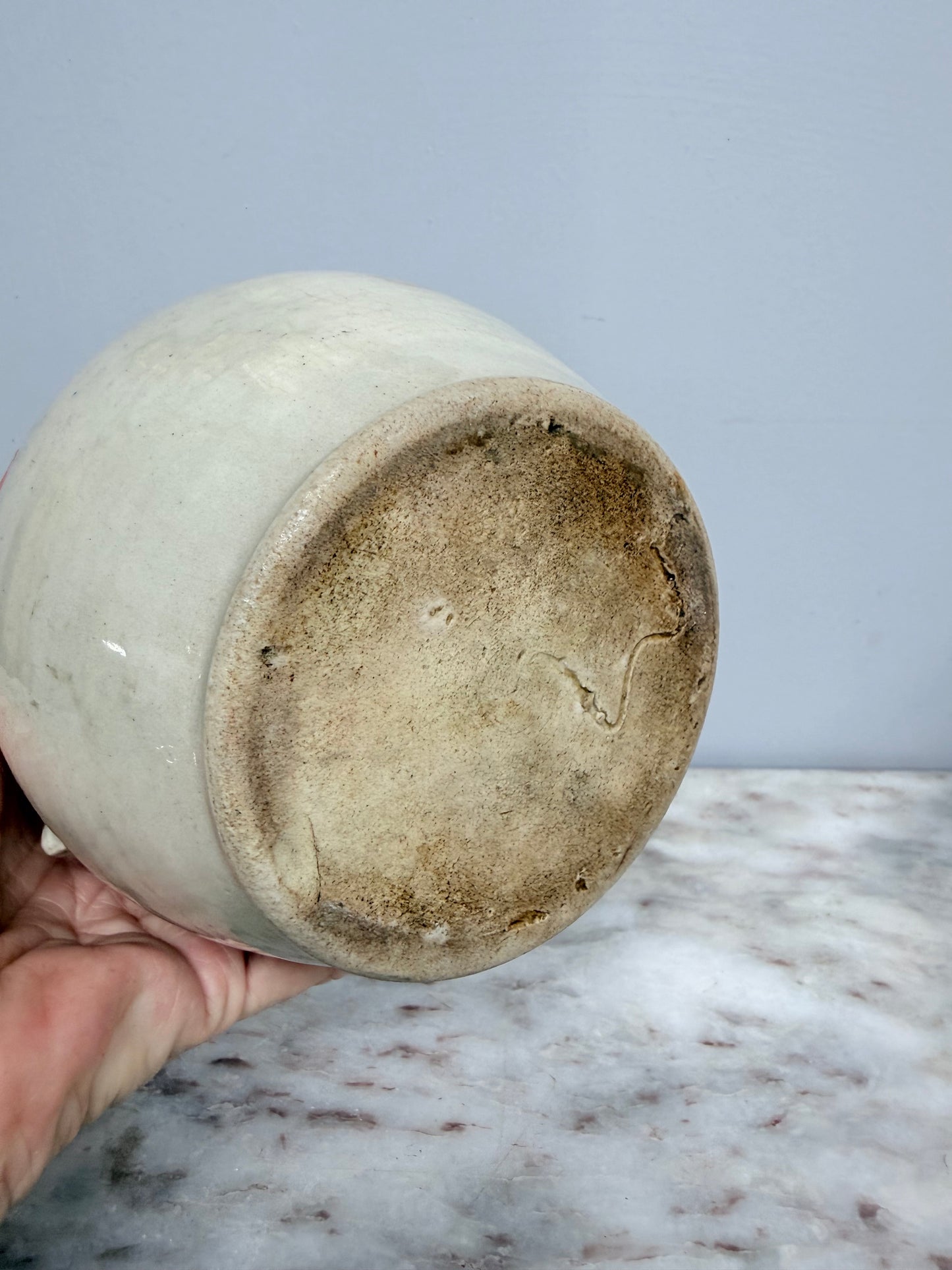 Antique French Stoneware Cookie Jar