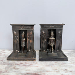 Pair Art Deco Egyptian Revival Bookends