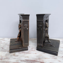 Pair Art Deco Egyptian Revival Bookends