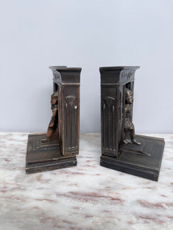 Pair Art Deco Egyptian Revival Bookends | Antique & Vintage | Moonee Ponds Antiques | Australia Wide Delivery