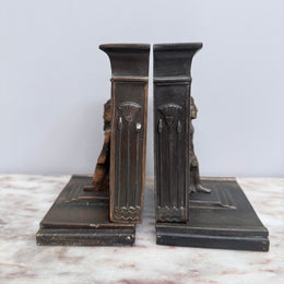Pair Art Deco Egyptian Revival Bookends
