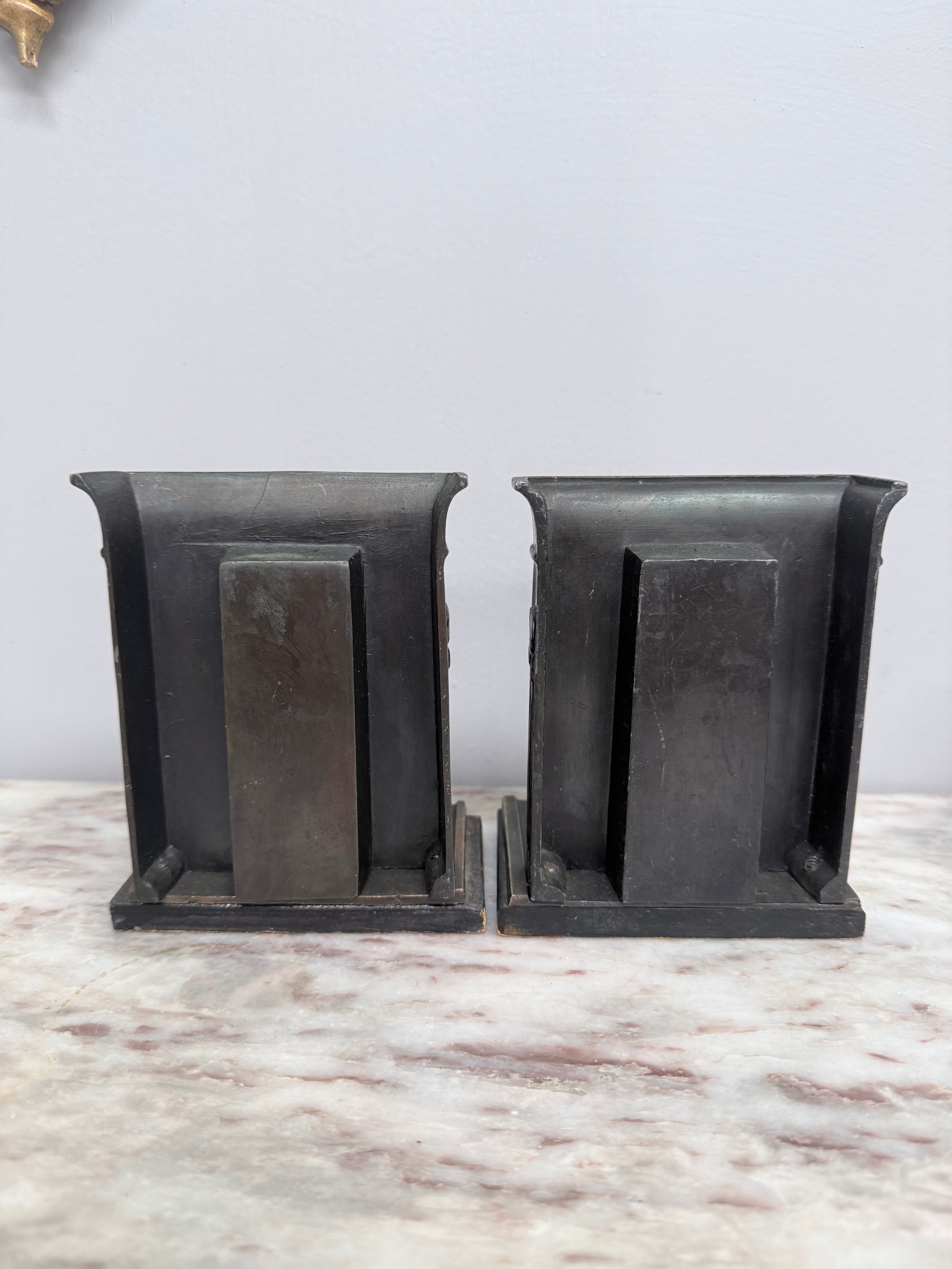 Pair Art Deco Egyptian Revival Bookends | Antique & Vintage | Moonee Ponds Antiques | Australia Wide