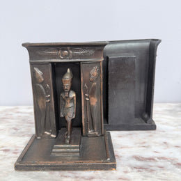 Pair Art Deco Egyptian Revival Bookends