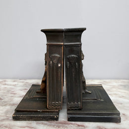 Pair Art Deco Egyptian Revival Bookends