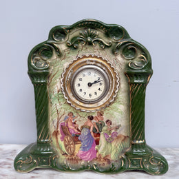 Edwardian Ceramic Mantle Clock