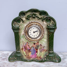 Edwardian Ceramic Mantle Clock