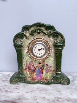 Edwardian Ceramic Mantle Clock | Antique & Vintage | Moonee Ponds Antiques | Australia Wide Delivery