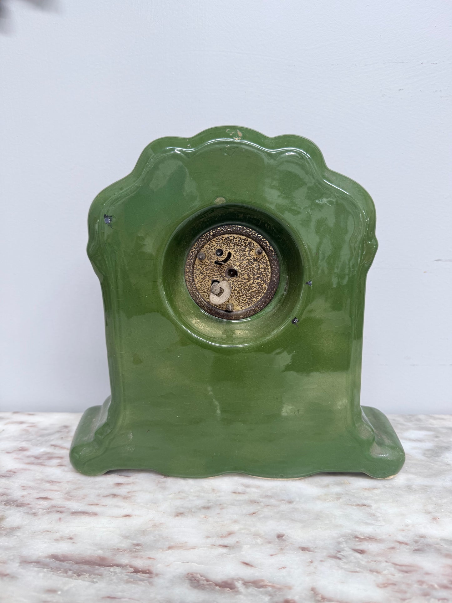Edwardian Ceramic Mantle Clock