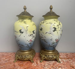 Attractive Pair Of Antique Japanese Urns | Antique & Vintage | Moonee Ponds Antiques | Australia Wide Delivery