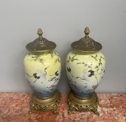 Attractive Pair Of Antique Japanese Urns | Antique & Vintage | Moonee Ponds Antiques | Australia Wide Delivery
