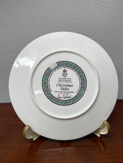 Royal Worcester Christmas Plate "Santa And The Snowman" | Antique & Vintage | Moonee Ponds Antiques | Australia Wide Delivery