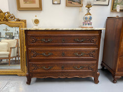 Impressive Louis XV Style Oak Marble Top Commode | Antique & Vintage | Moonee Ponds Antiques | Australia Wide Delivery