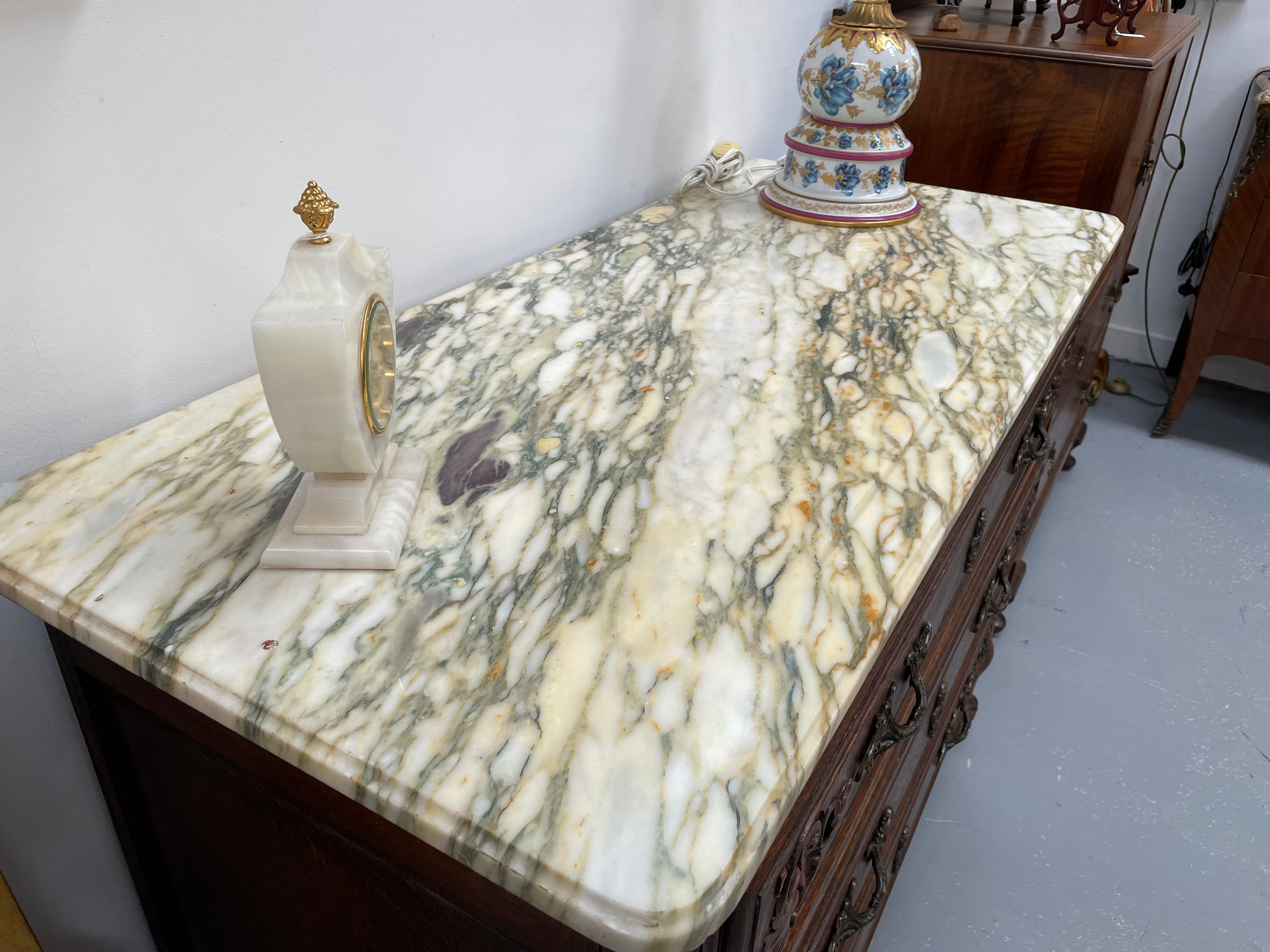 Impressive Louis XV Style Oak Marble Top Commode | Antique & Vintage | Moonee Ponds Antiques | Australia Wide Delivery