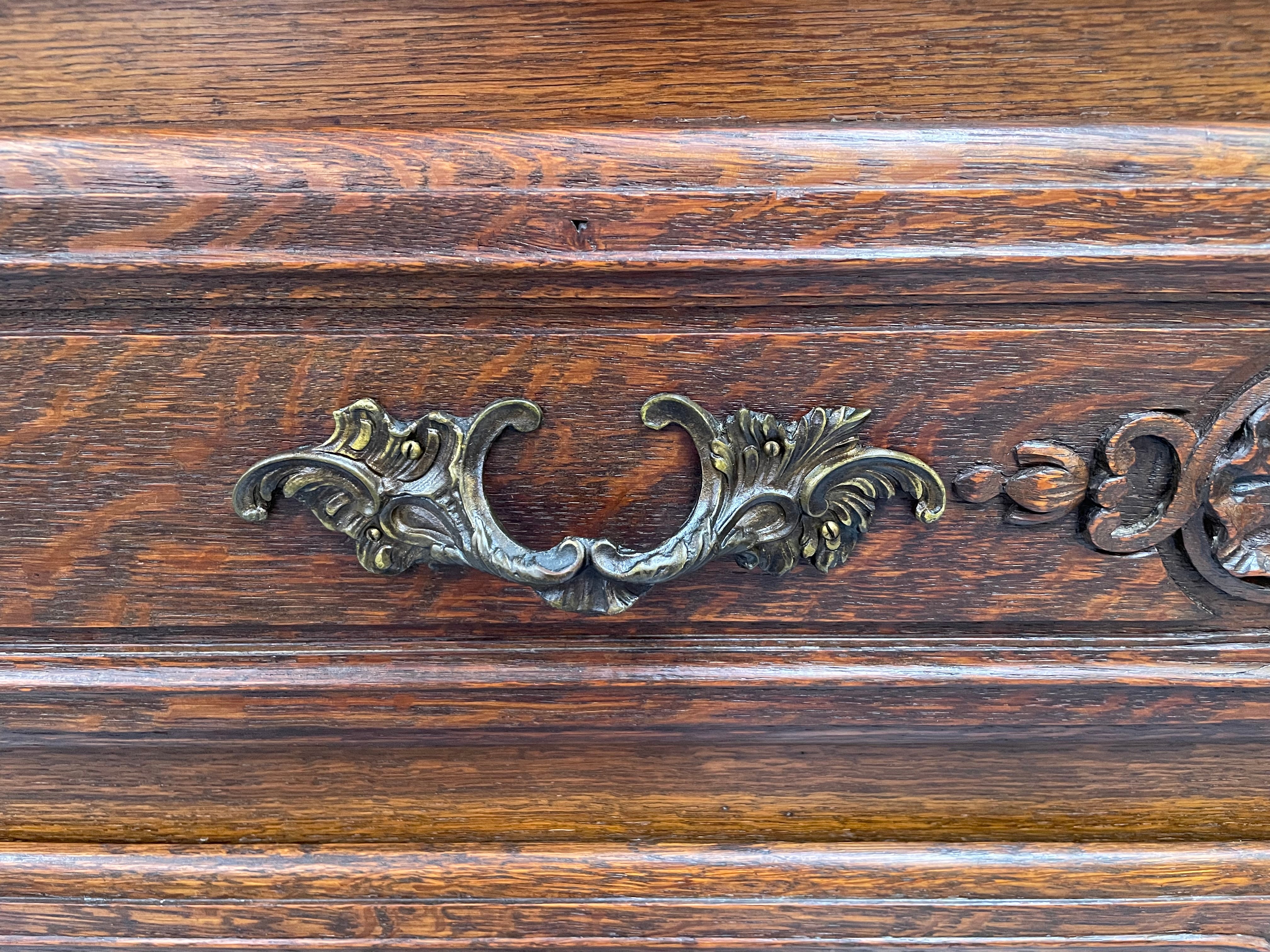 Impressive Louis XV Style Oak Marble Top Commode | Antique & Vintage | Moonee Ponds Antiques | Australia Wide Delivery