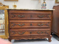 Impressive Louis XV Style Oak Marble Top Commode | Antique & Vintage | Moonee Ponds Antiques | Australia Wide Delivery