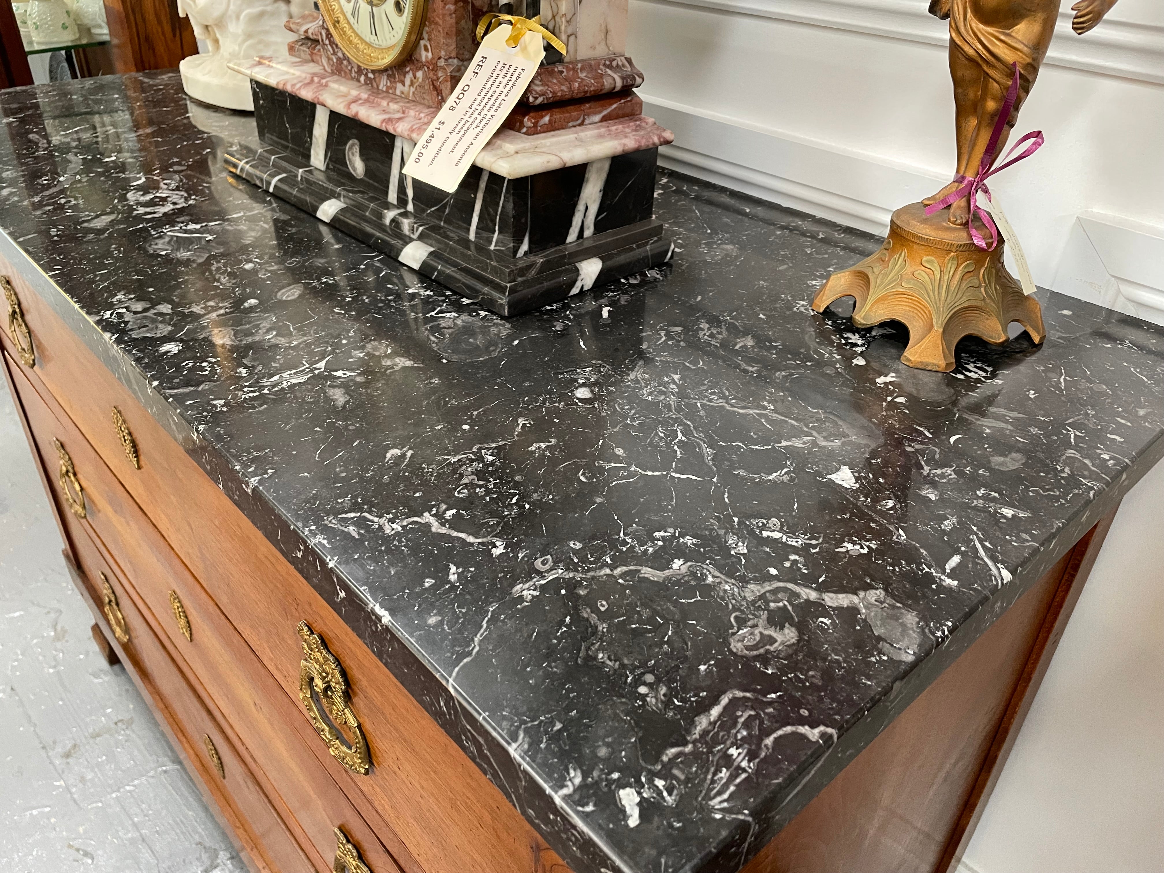 French Walnut Empire Marble Top Commode | Antique & Vintage | Moonee Ponds Antiques | Australia Wide Delivery