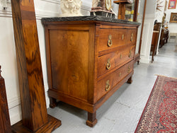 French Walnut Empire Marble Top Commode | Antique & Vintage | Moonee Ponds Antiques | Australia Wide Delivery