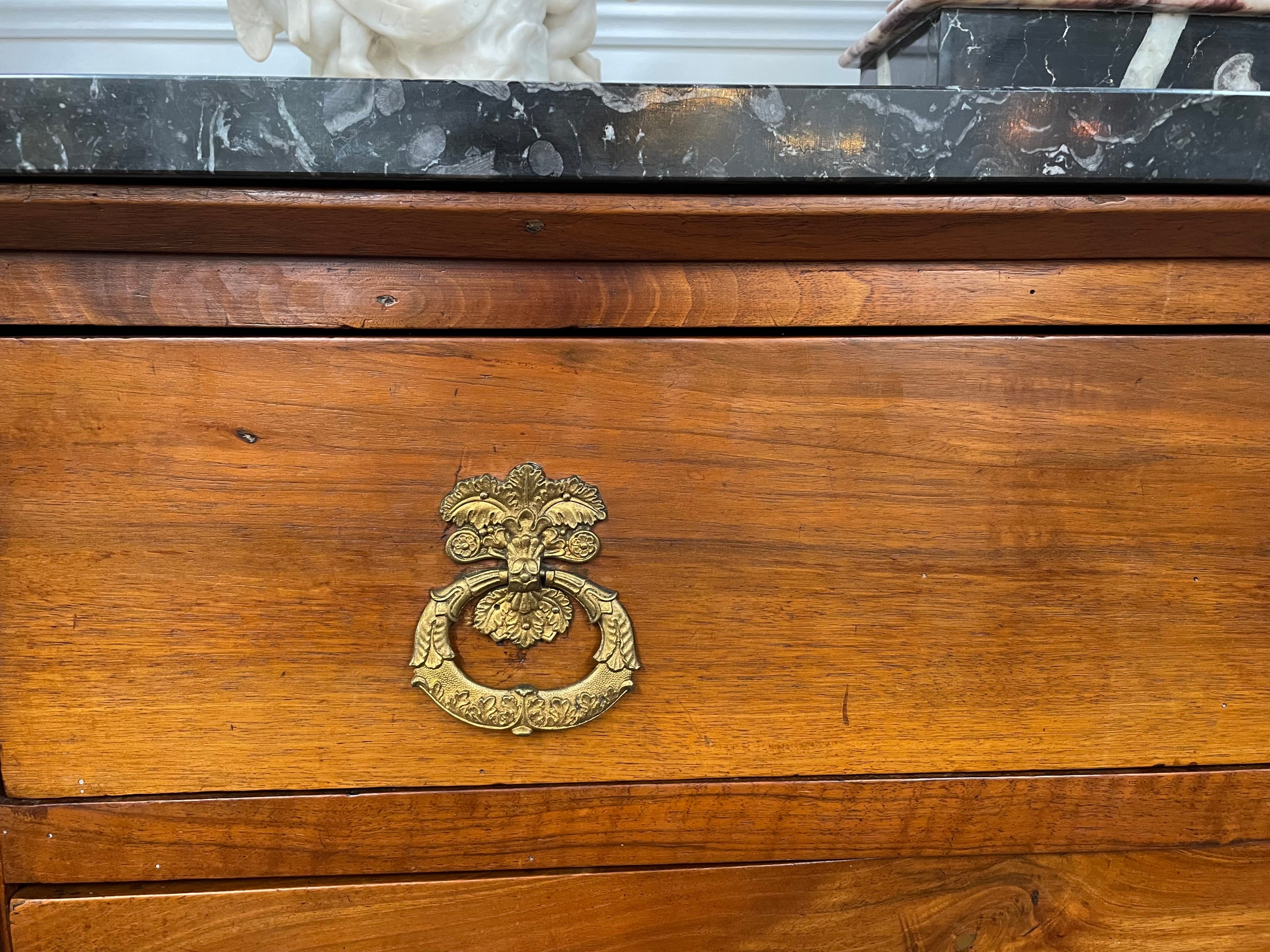 French Walnut Empire Marble Top Commode | Antique & Vintage | Moonee Ponds Antiques | Australia Wide Delivery