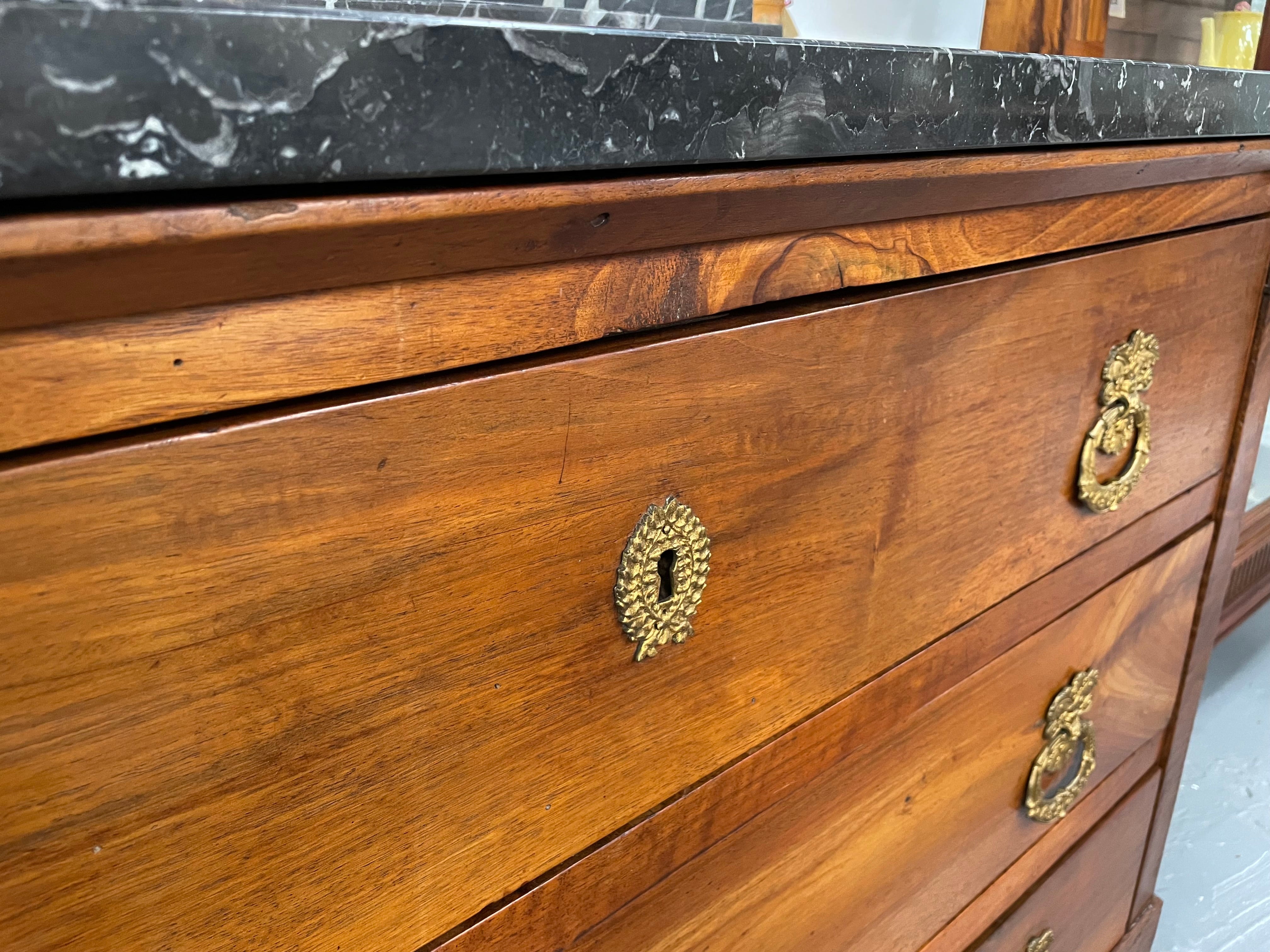 French Walnut Empire Marble Top Commode | Antique & Vintage | Moonee Ponds Antiques | Australia Wide Delivery