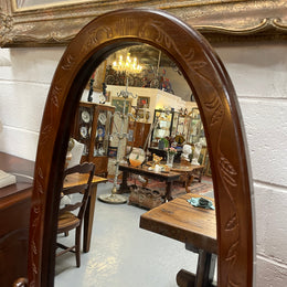 Vintage Carved Cheval Mirror