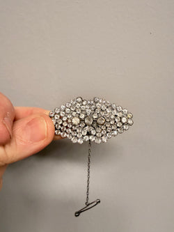 Pretty Victorian Georgian Style Rhinestone Brooch Moonee Ponds Antiques