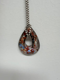 Vintage Murano Glass Pendant & Chain Moonee Ponds Antiques
