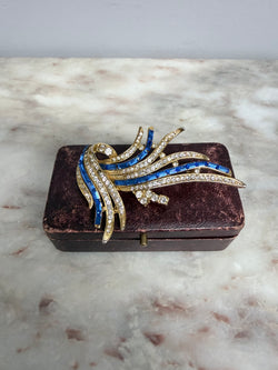 Attractive Vintage Rhinestone Brooch Moonee Ponds Antiques