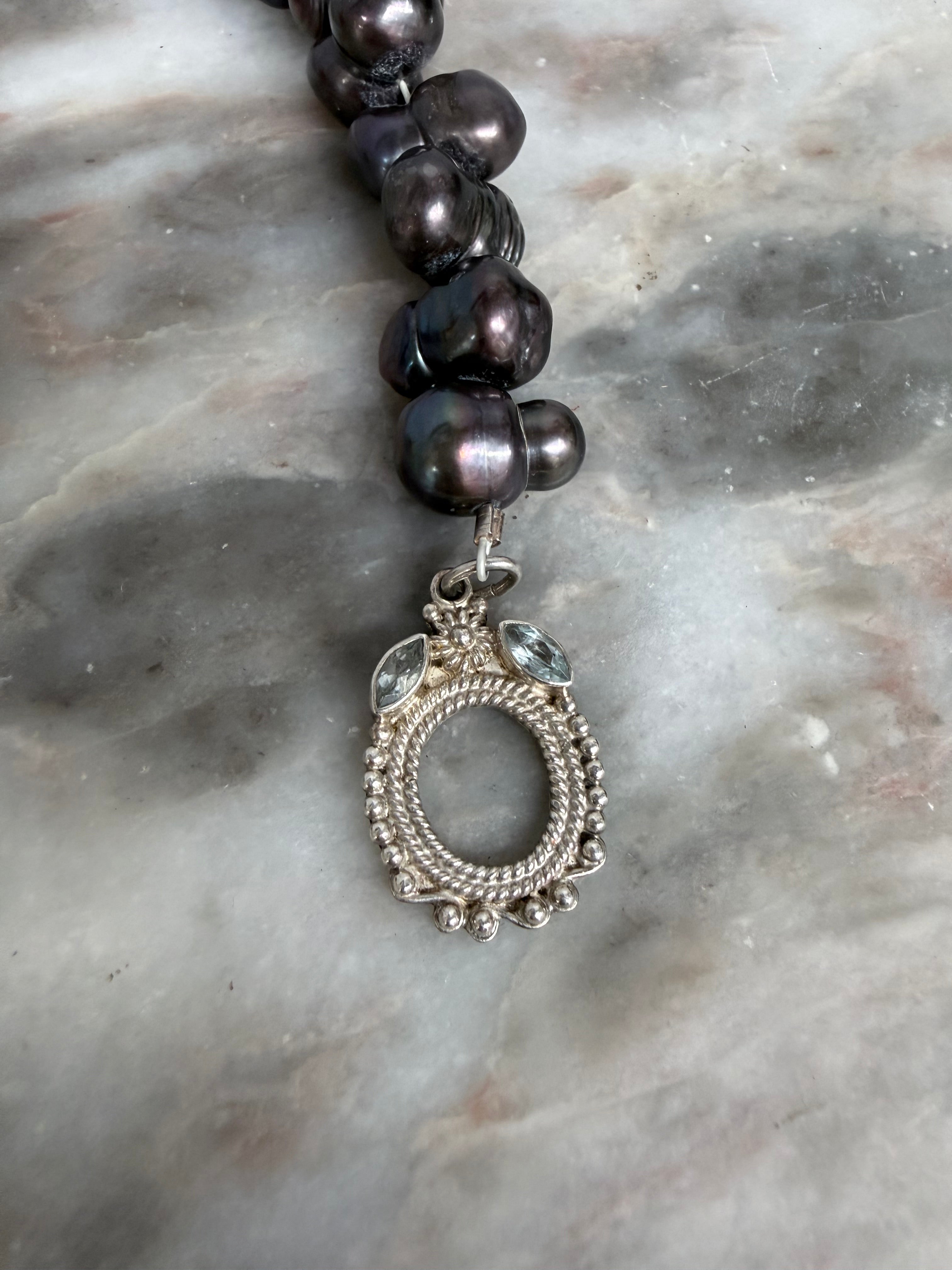 Lovely Vintage Tahitian Baroque Pearl & 925 Silver Bracelet | Antique & Vintage | Moonee Ponds Antiques | Australia Wide Delivery