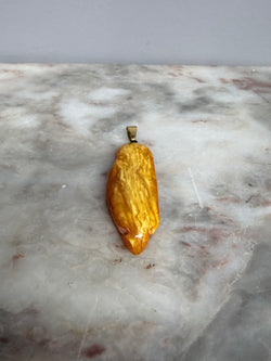 Vintage Butterscotch Amber Pendant With 9ct Loop Moonee Ponds Antiques
