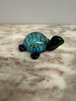 Vintage Tortoise Millefiori Glass Paperweight Moonee Ponds Antiques