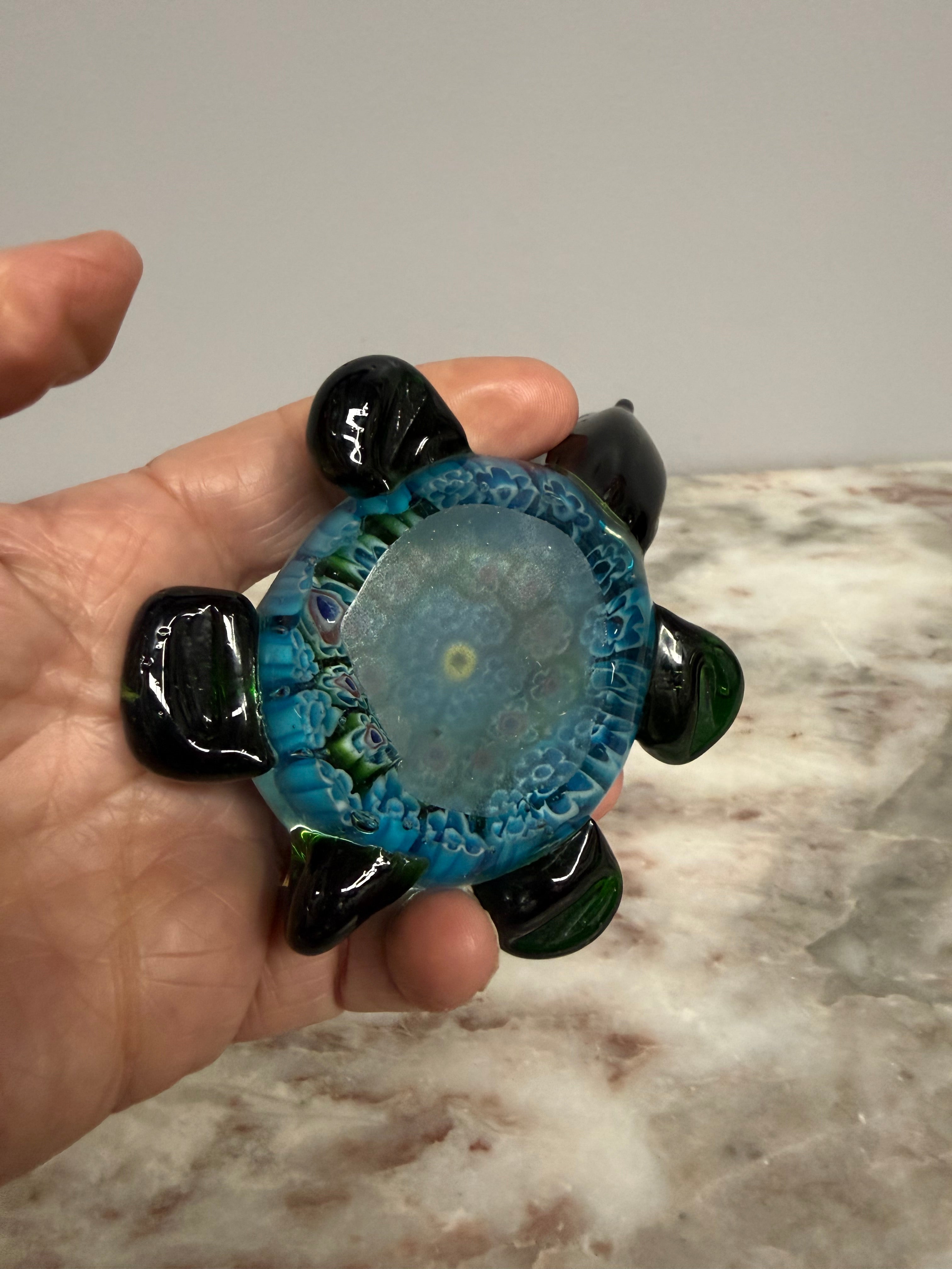 Vintage Tortoise Millefiori Glass Paperweight | Antique & Vintage | Moonee Ponds Antiques | Australia Wide Delivery