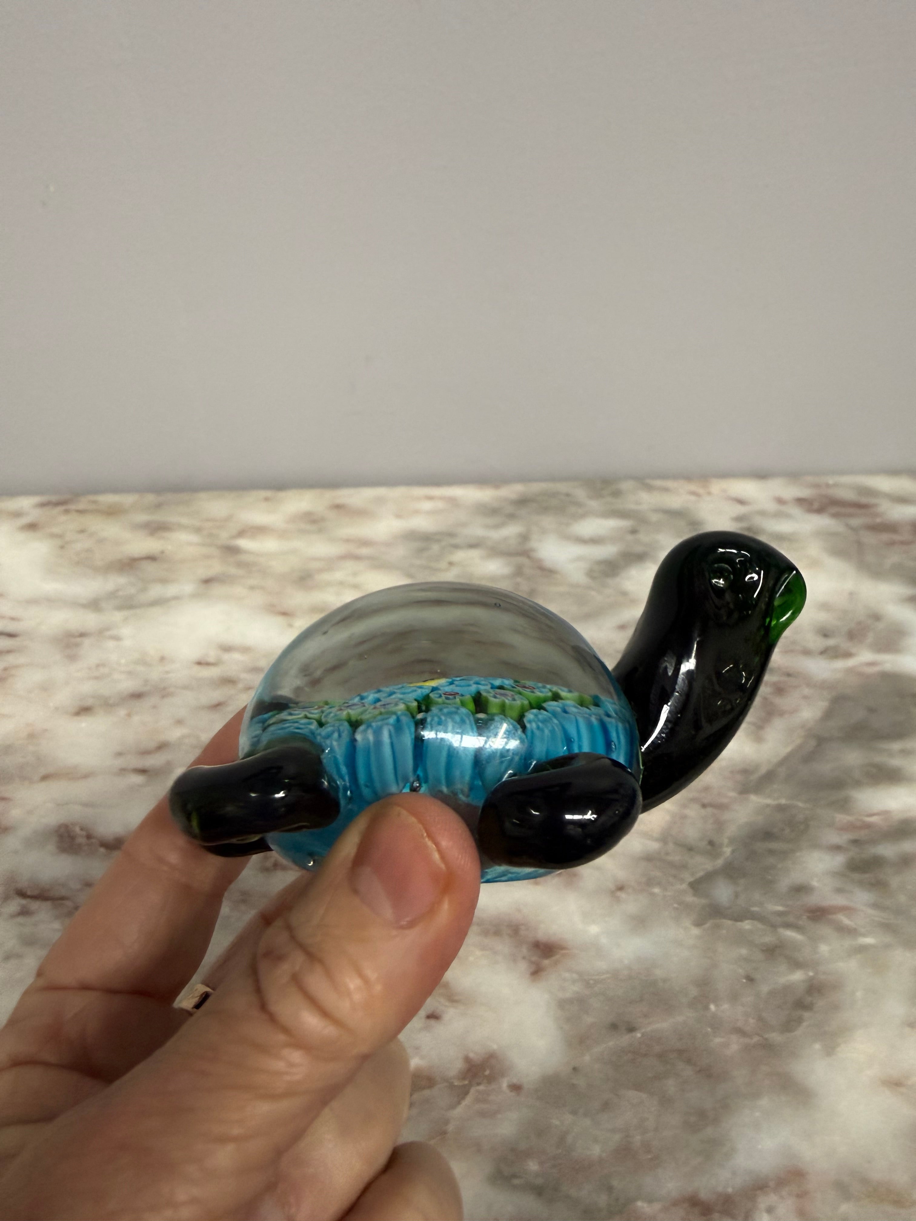 Vintage Tortoise Millefiori Glass Paperweight | Antique & Vintage | Moonee Ponds Antiques | Australia Wide Delivery