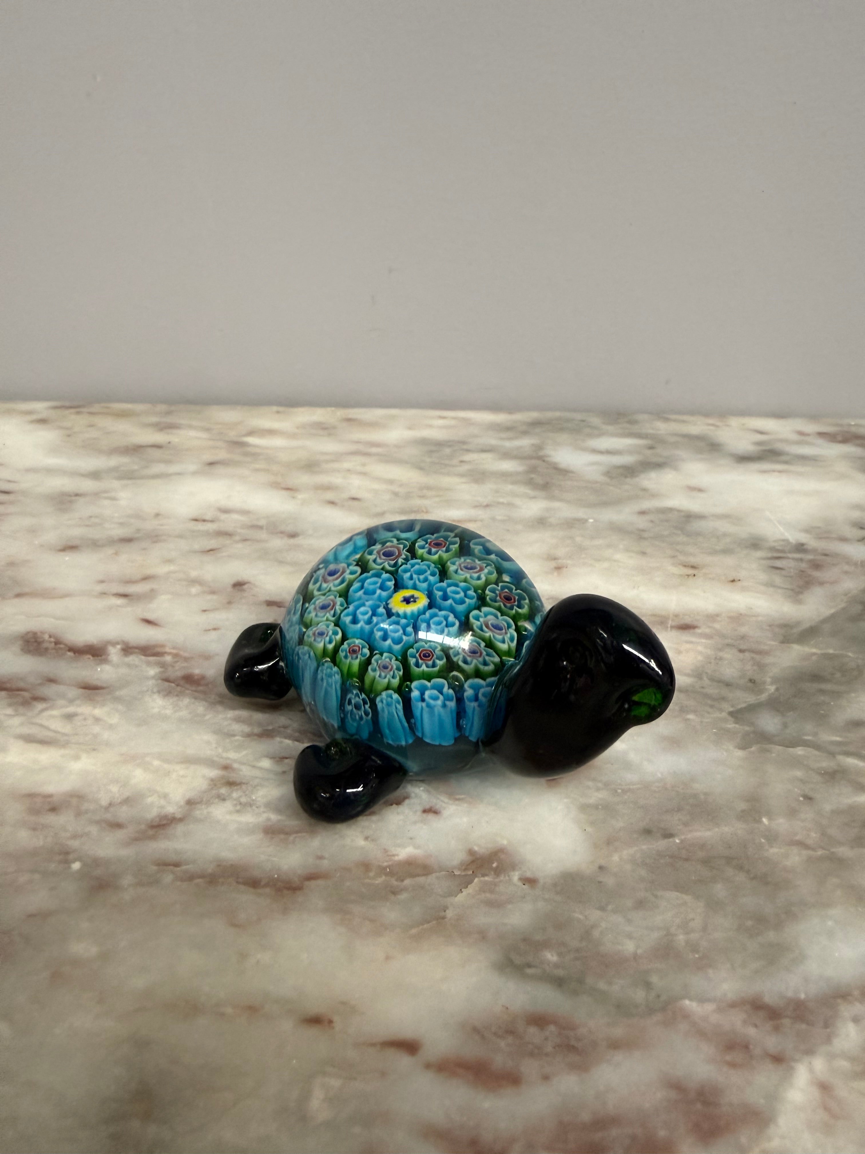 Vintage Tortoise Millefiori Glass Paperweight | Antique & Vintage | Moonee Ponds Antiques | Australia Wide Delivery