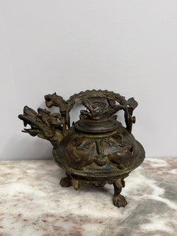 Bronze Chinese Dragon Teapot Moonee Ponds Antiques