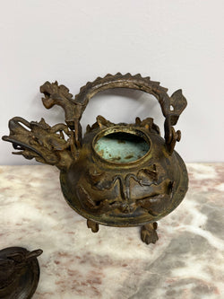 Bronze Chinese Dragon Teapot Moonee Ponds Antiques