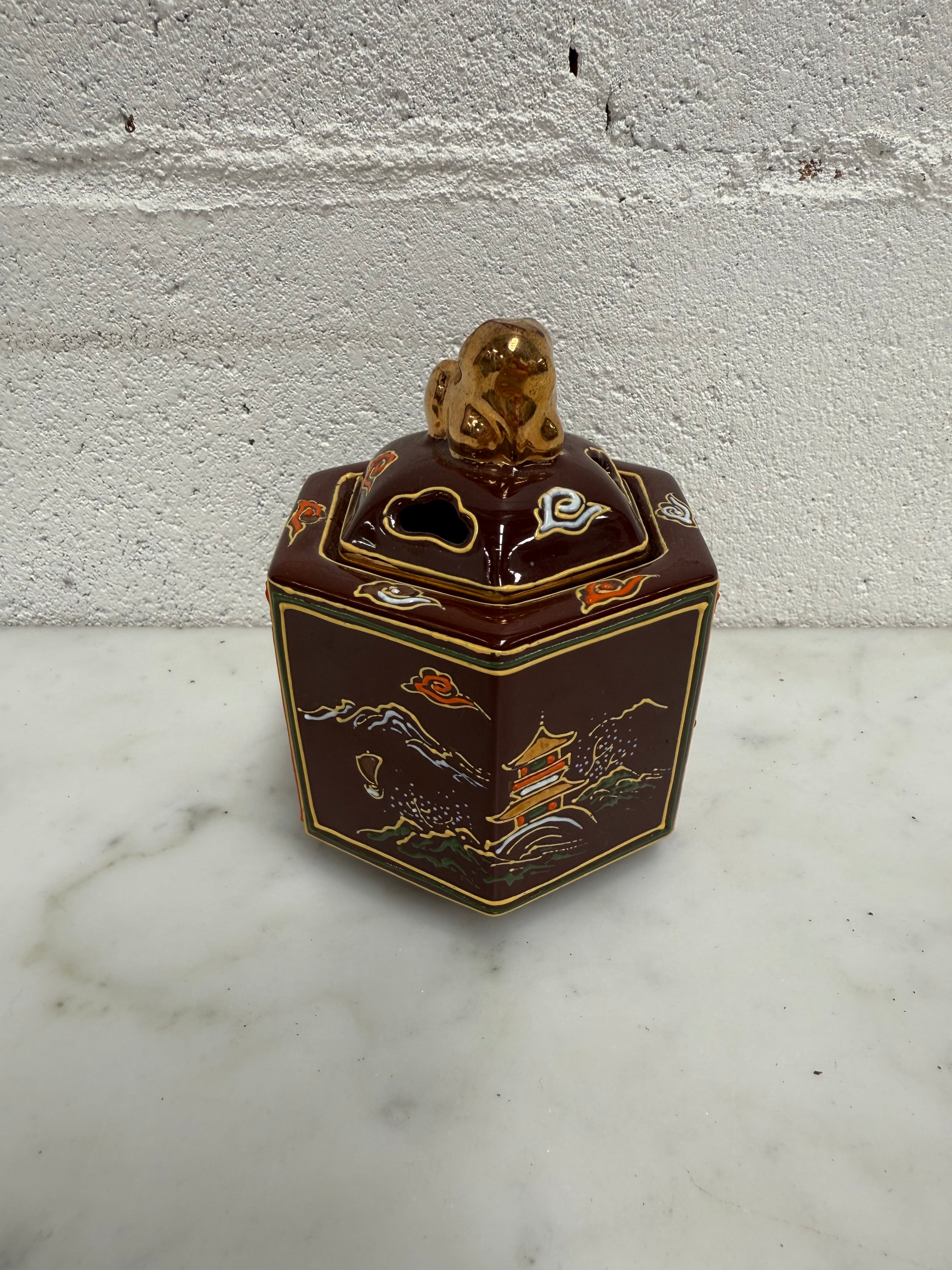 Vintage Satsuma Incense Burner | Antique & Vintage | Moonee Ponds Antiques | Australia Wide Delivery
