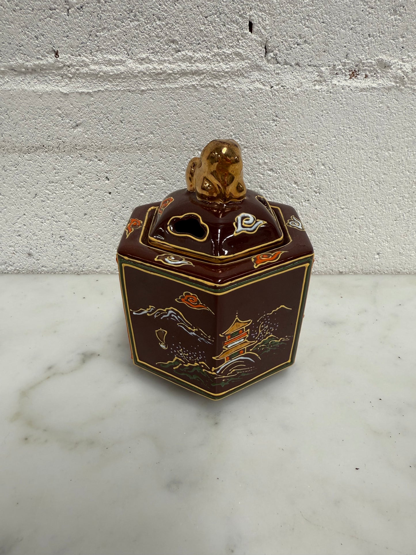 Vintage Satsuma Incense Burner