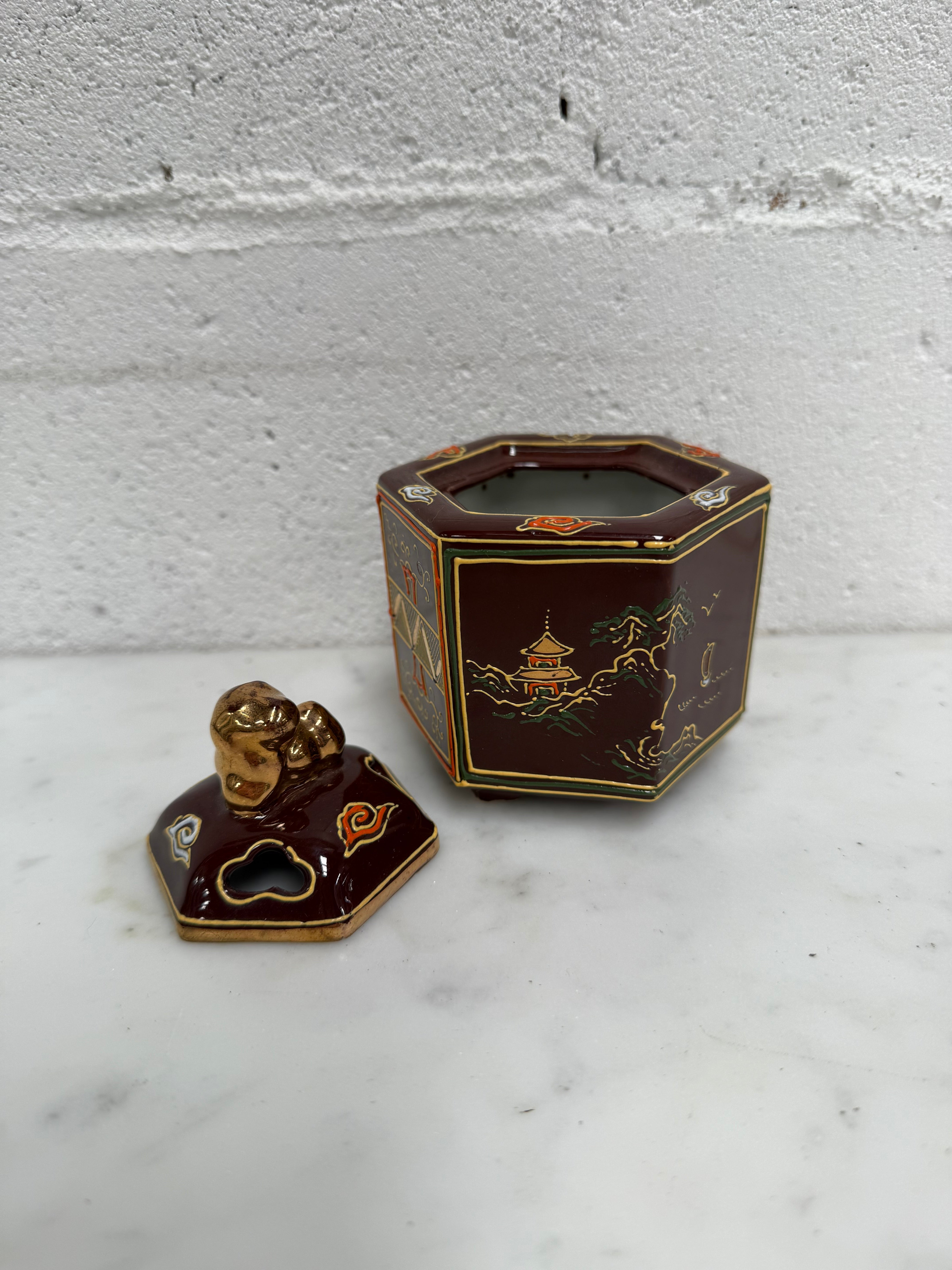 Vintage Satsuma Incense Burner | Antique & Vintage | Moonee Ponds Antiques | Australia Wide Delivery